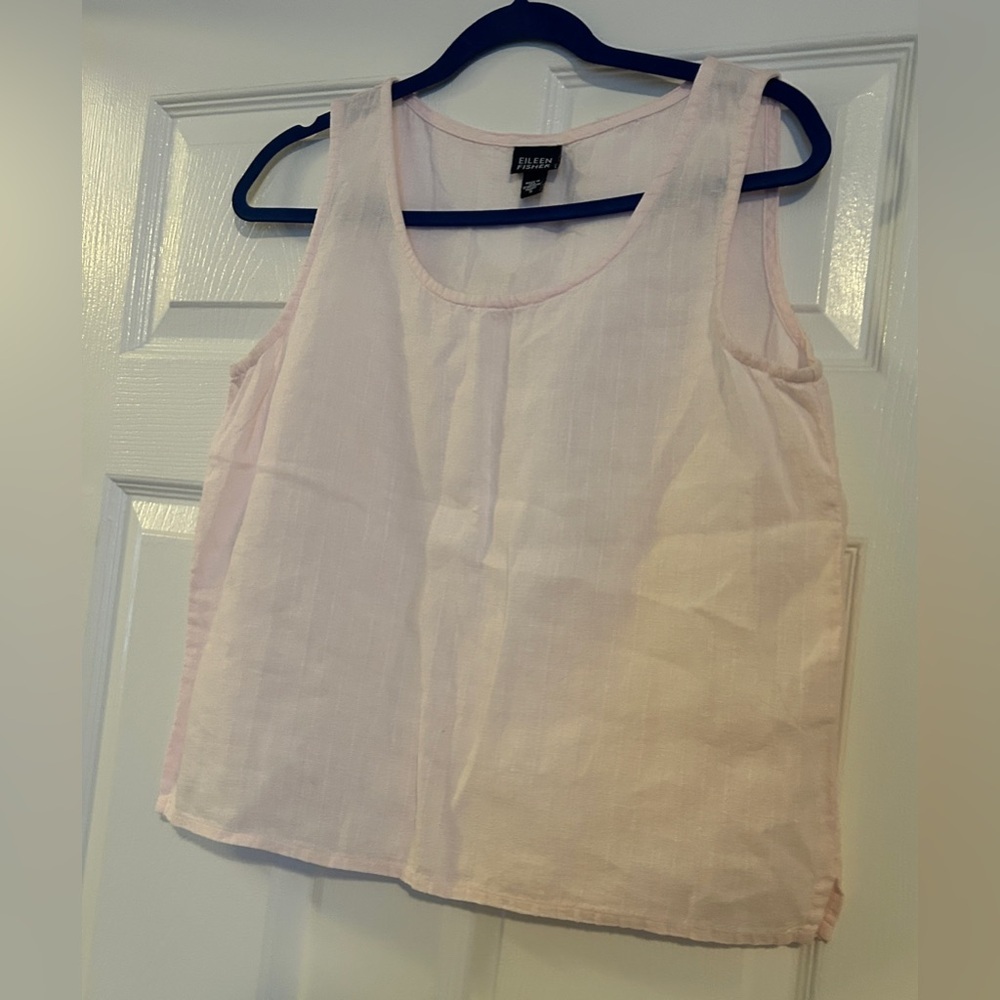 Eileen Fisher Light Pink Textured Tank - Picture 8 of 8